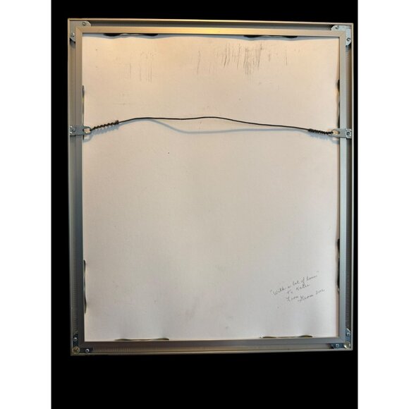 Framed Cross-Stitch Artwork Shoes Design Handmade Bucilla Silver in color frame - Picture 5 of 10